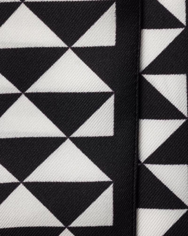 Prada Printed silk twill skinny scarf outlook