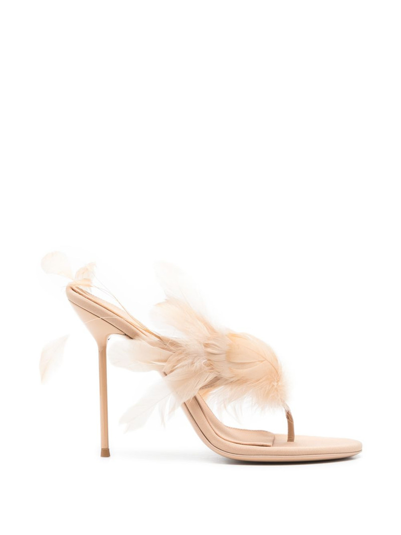 Lidia feather sandals 1
