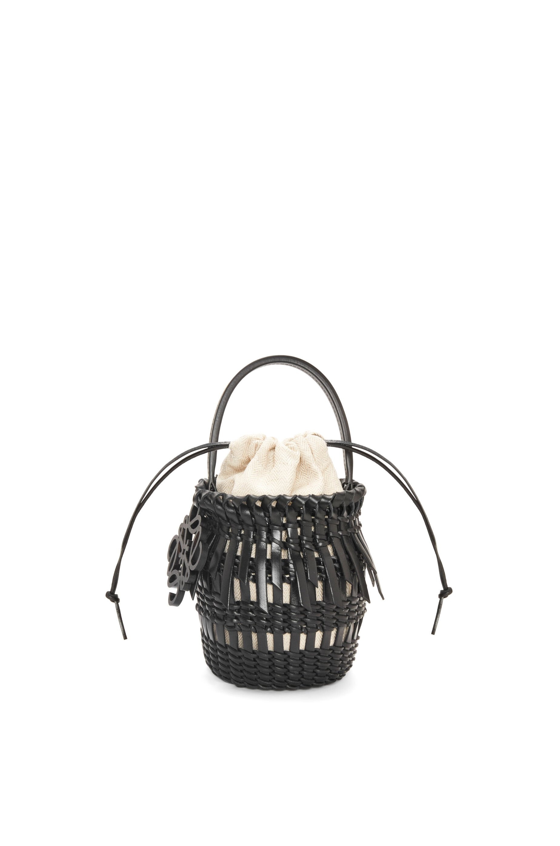 Small Fringe Bucket bag in calfskin - 3