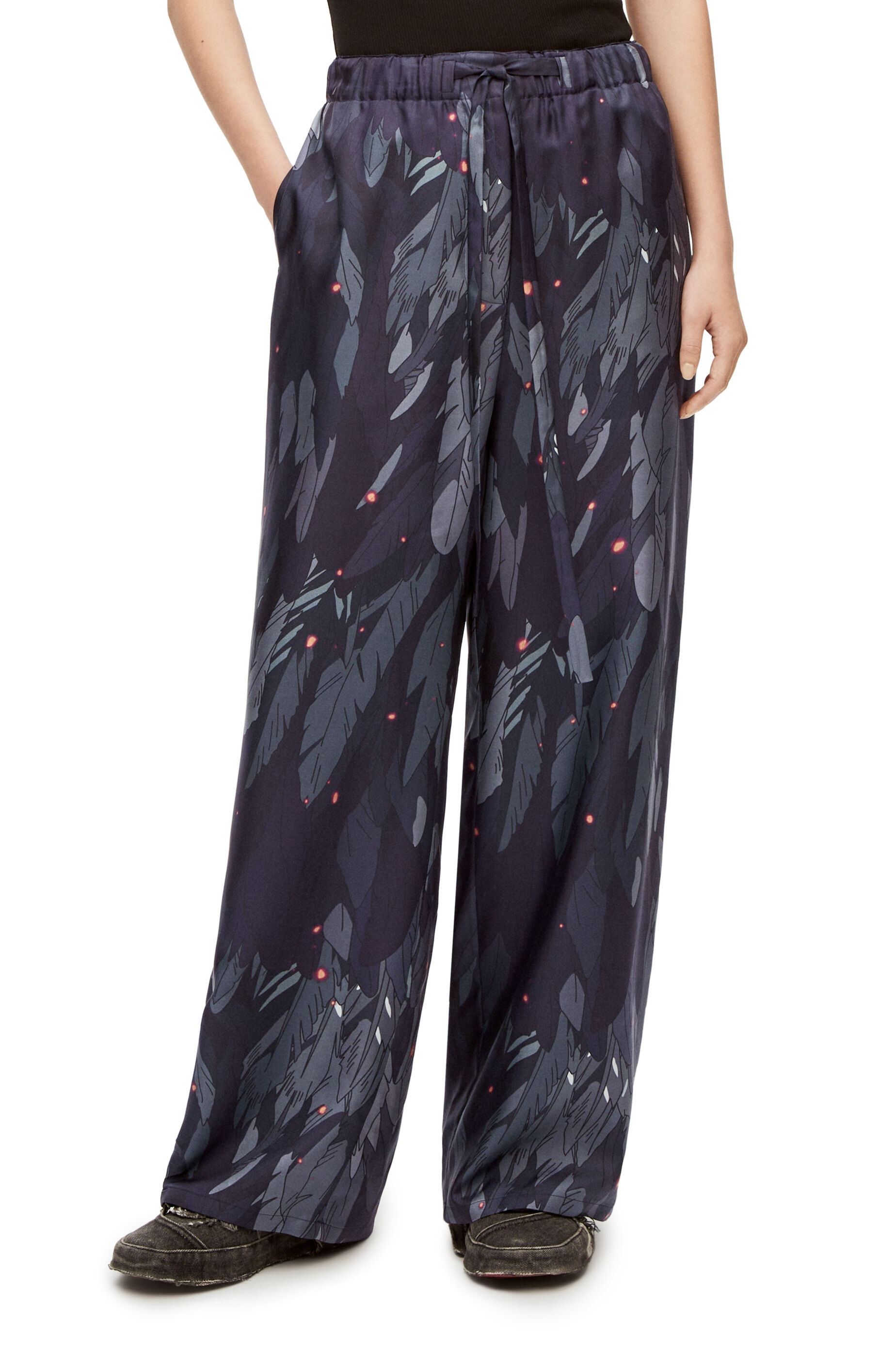 Feathers pyjama trousers in silk - 3