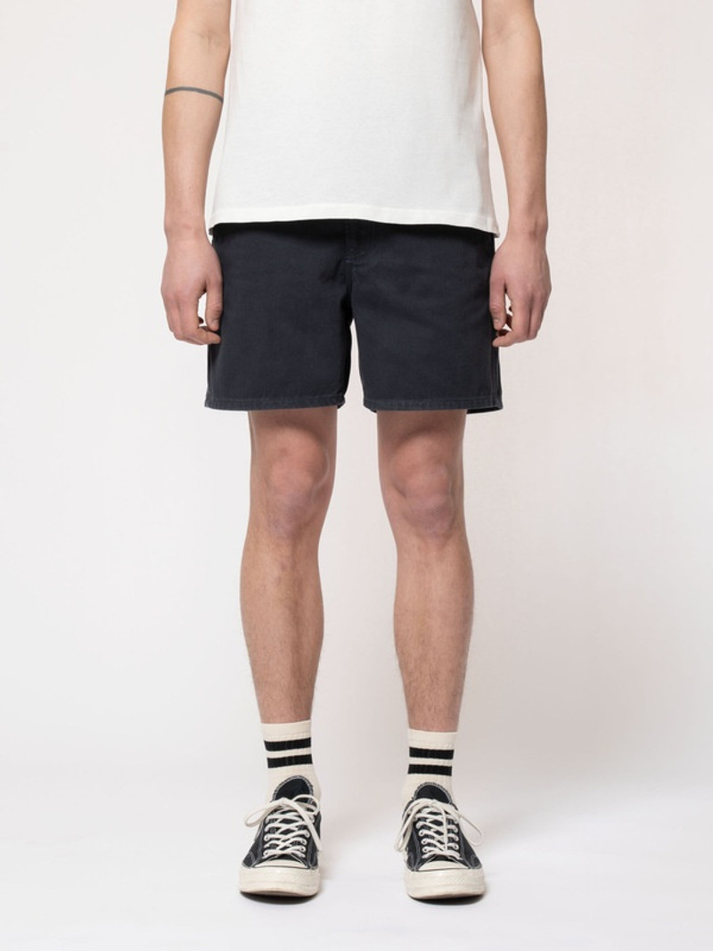 Nudie Jeans Luke Shorts Solid Navy outlook