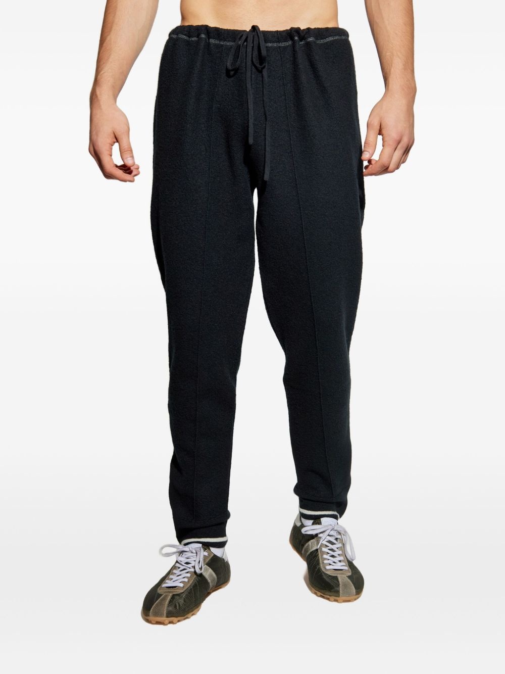 side-zip wool trousers - 3