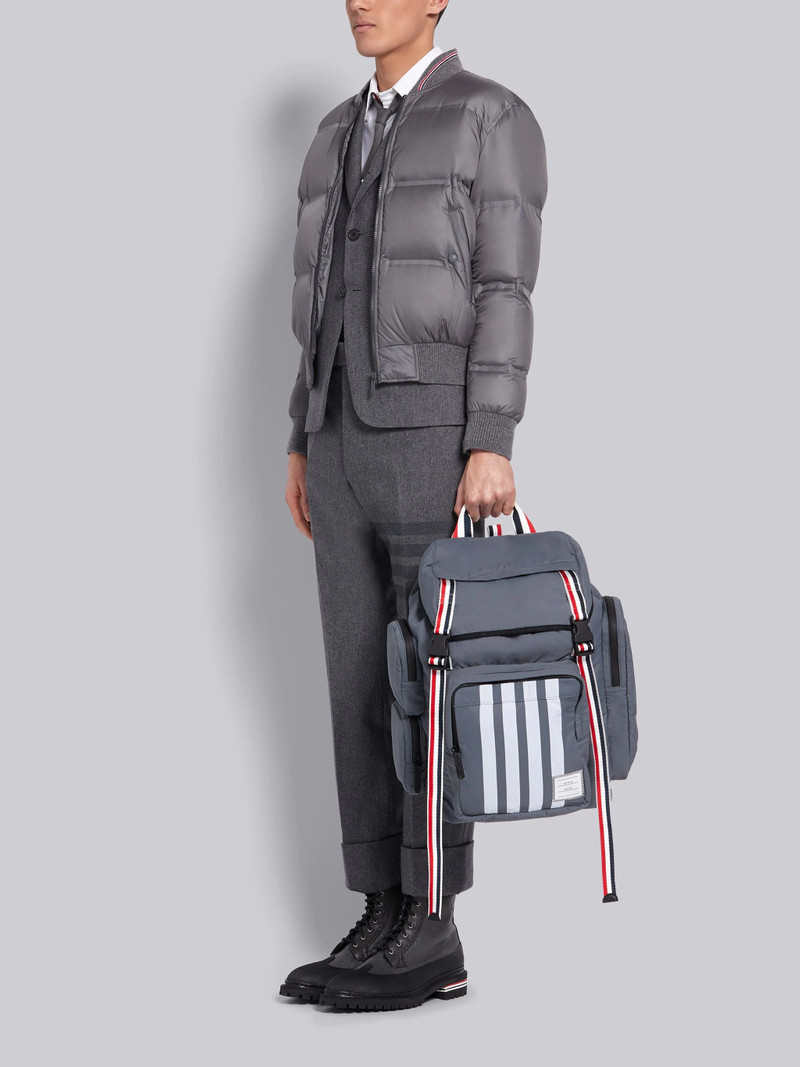 Medium Grey Ripstop Tricolor Webbing 4-Bar Backpack 6