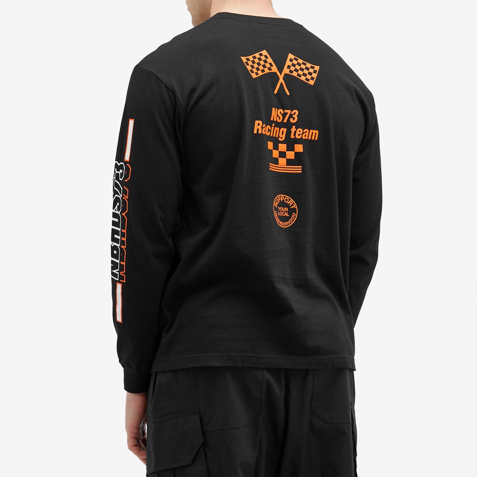 NEIGHBORHOOD Super73 Longsleeve T-Shirt Black | slamjam