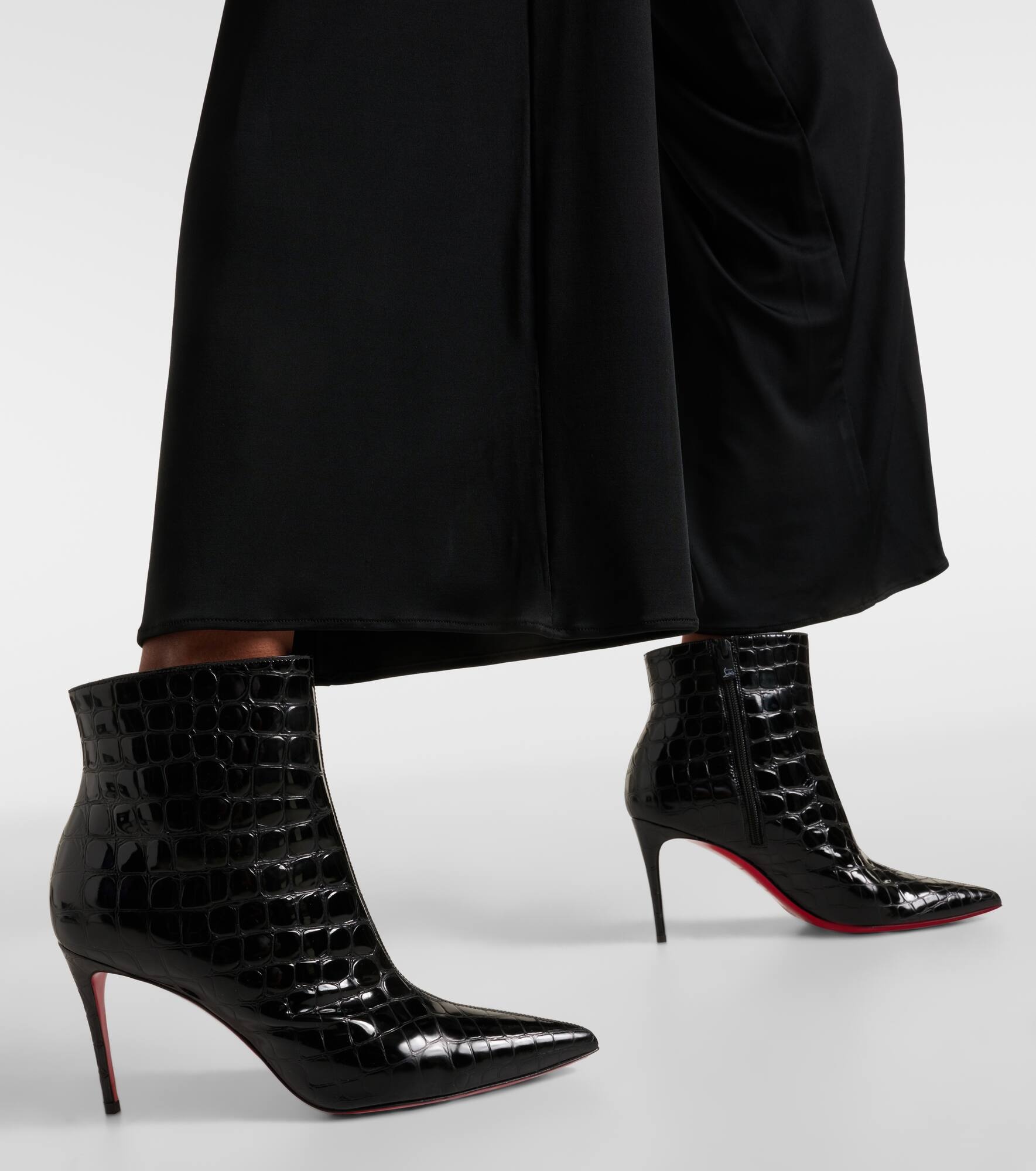 So Kate 85 croc-effect ankle boots - 4