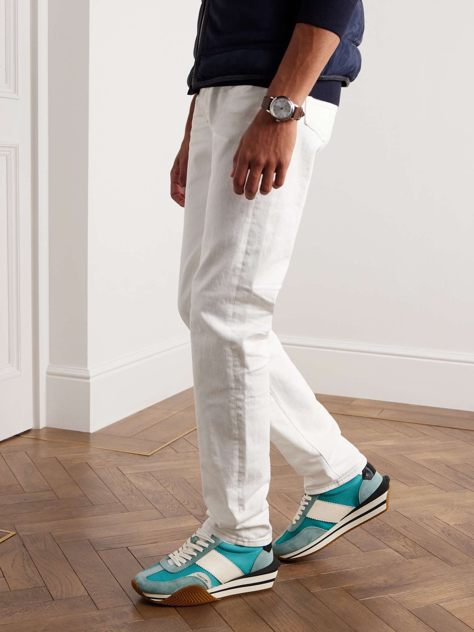 James Rubber-Trimmed Leather, Suede and Nylon Sneakers - 2