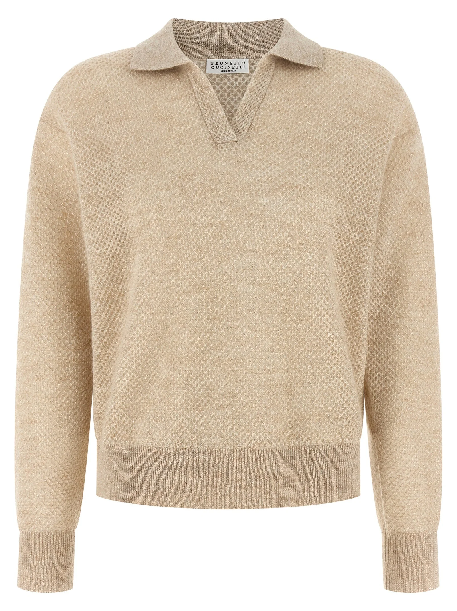 Brunello Cucinelli Women Waffle Processing Polo Shirt - 1