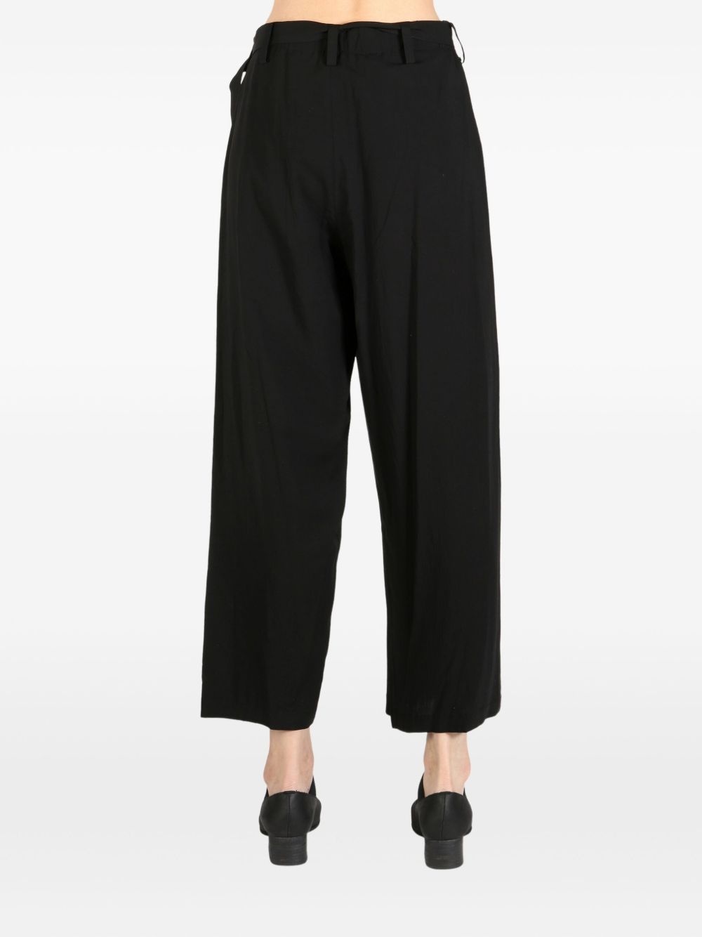 wrap-design trousers - 4