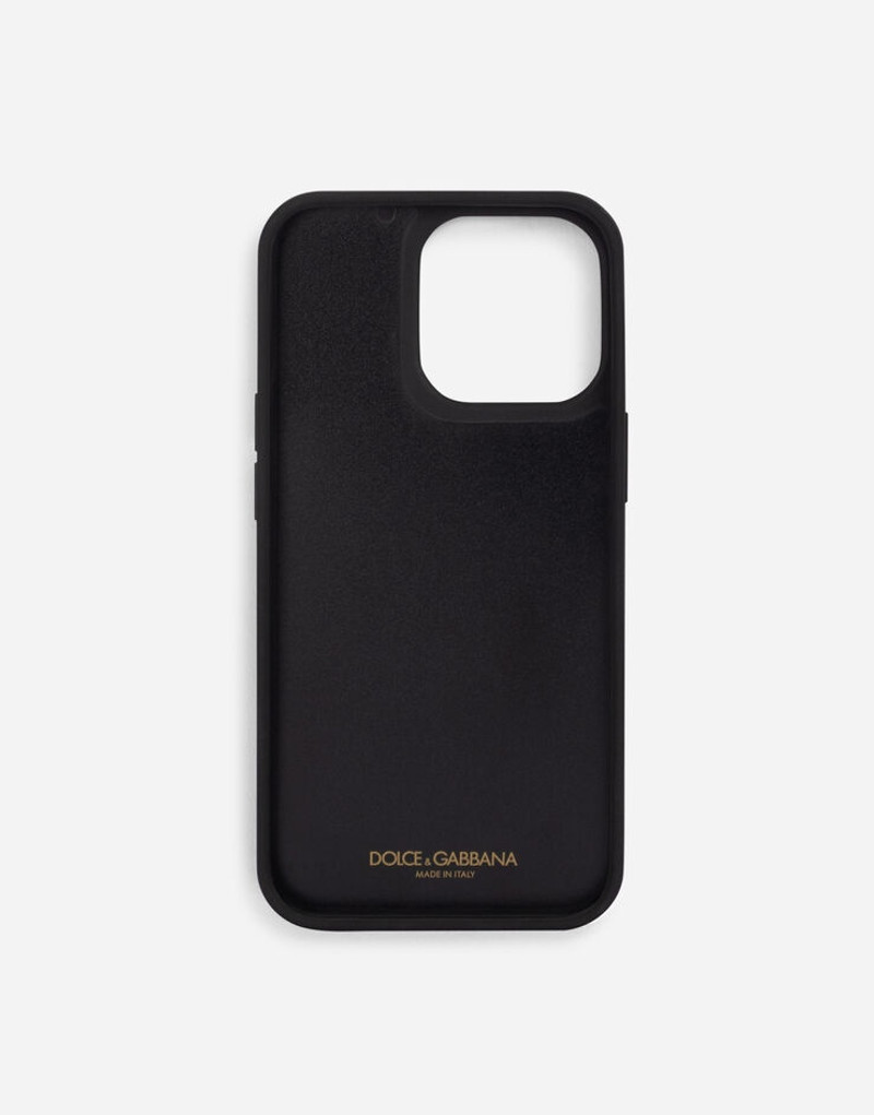 Dolce & Gabbana Calfskin iPhone 13 Pro cover with DG logo outlook