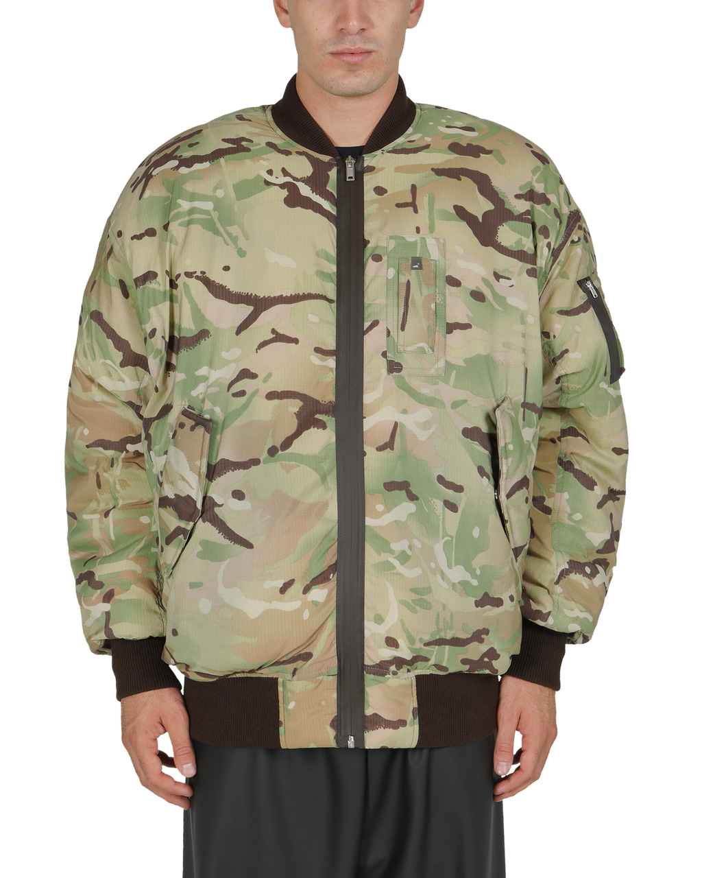 OVERSIZED CAMO NYLON BOMBER - 2