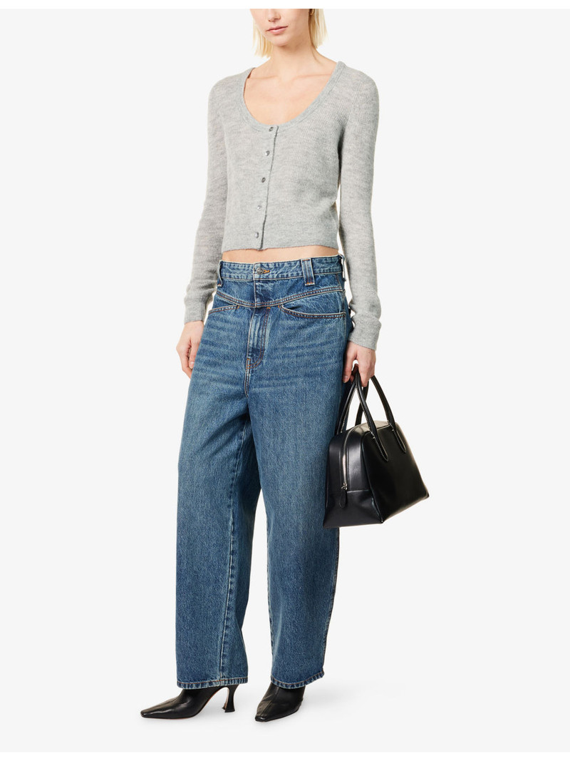 PAIGE Fortuna Scoop-Neck Wool-Blend Cardigan outlook