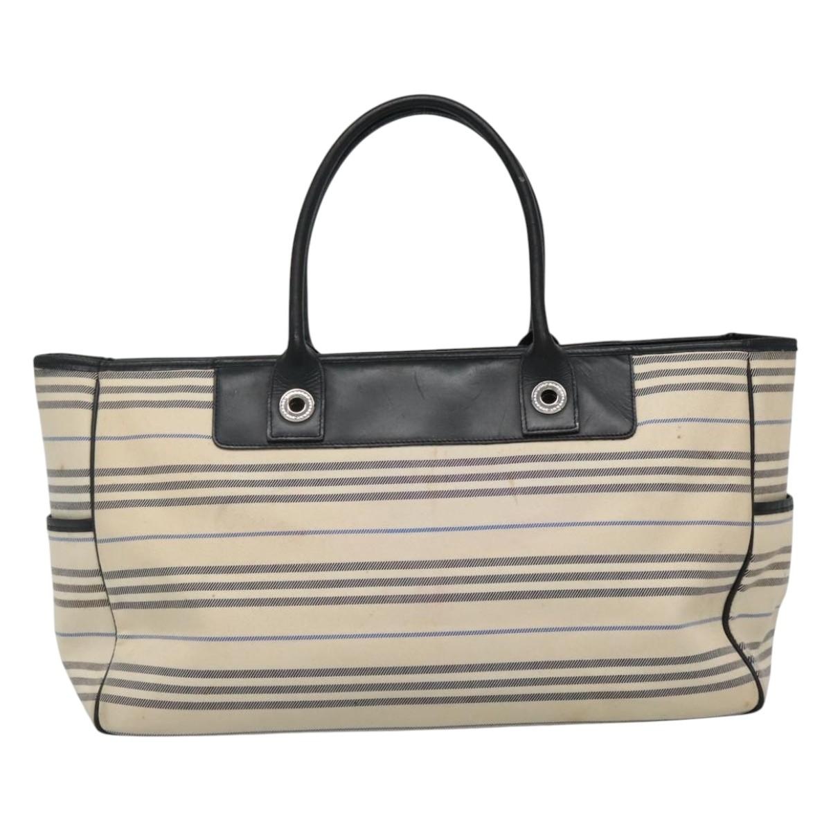 Burberry Tote Bag Canvas White - 3