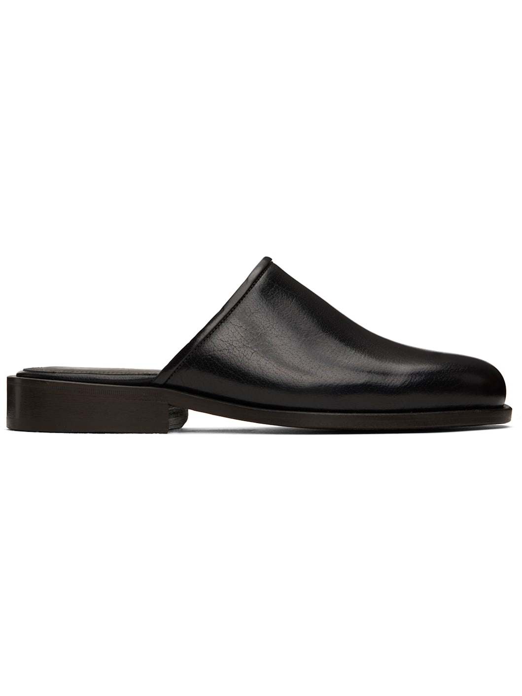 Black Square Mules - 1