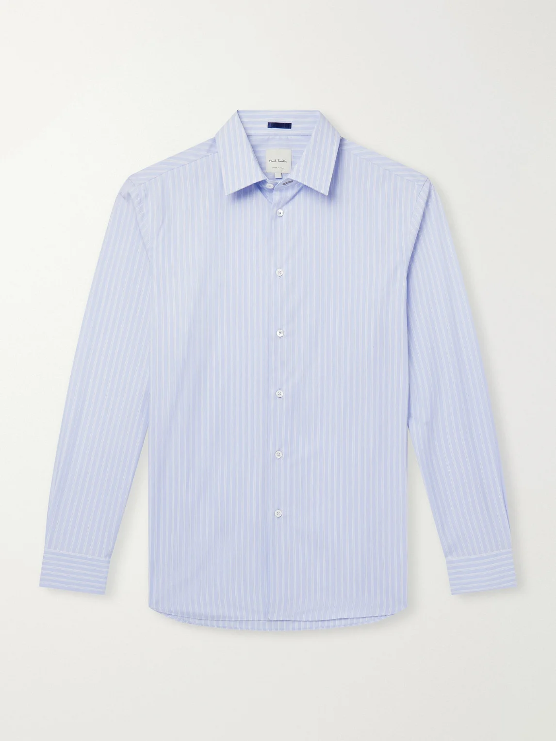 Striped Cotton-Poplin Shirt - 1