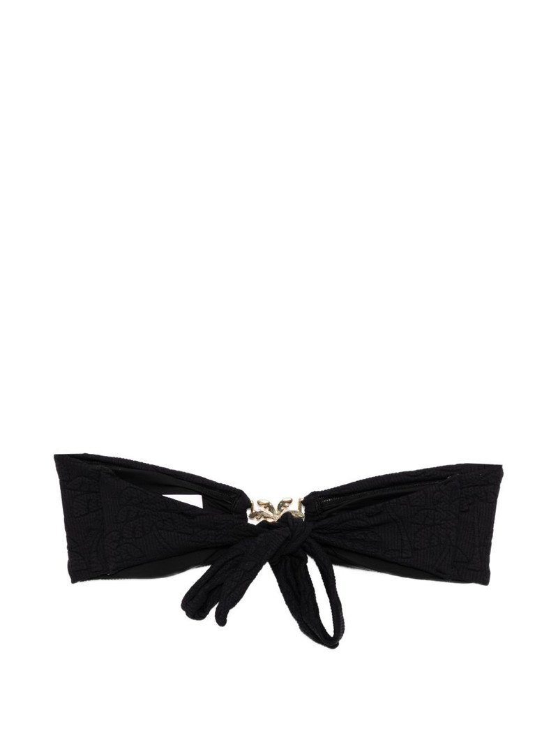 FARM RIO graphic-embroidered bikini top outlook