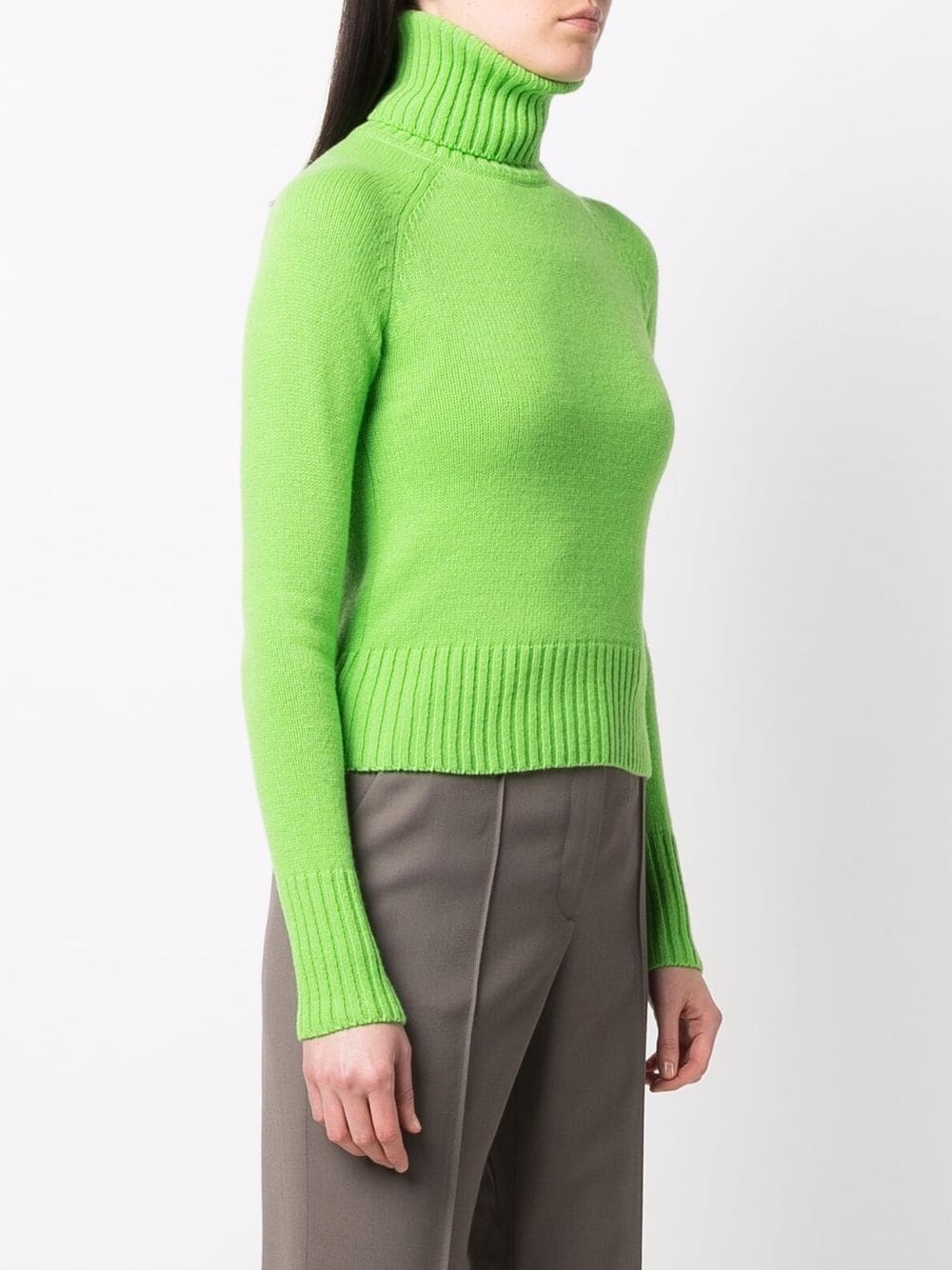 funnel neck virgin wool jumper - 3