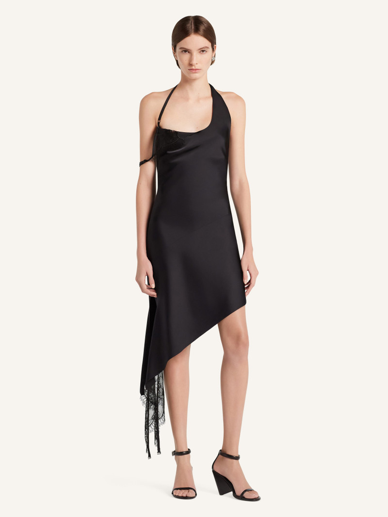 courrèges UNDRESSED LACE SATIN DRESS outlook