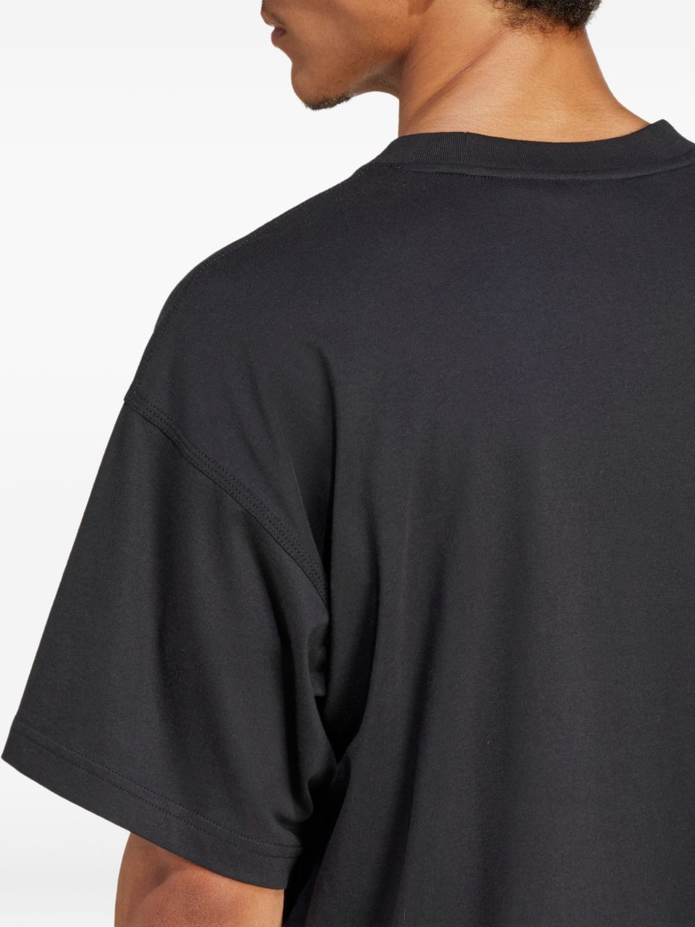 logo-embroidered cotton T-shirt - 5