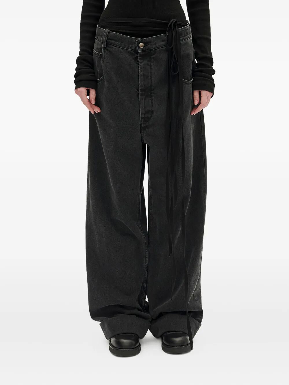 Ann Demeulemeester Women "Kristel" 5-Pockets High Comfort Trousers - 4