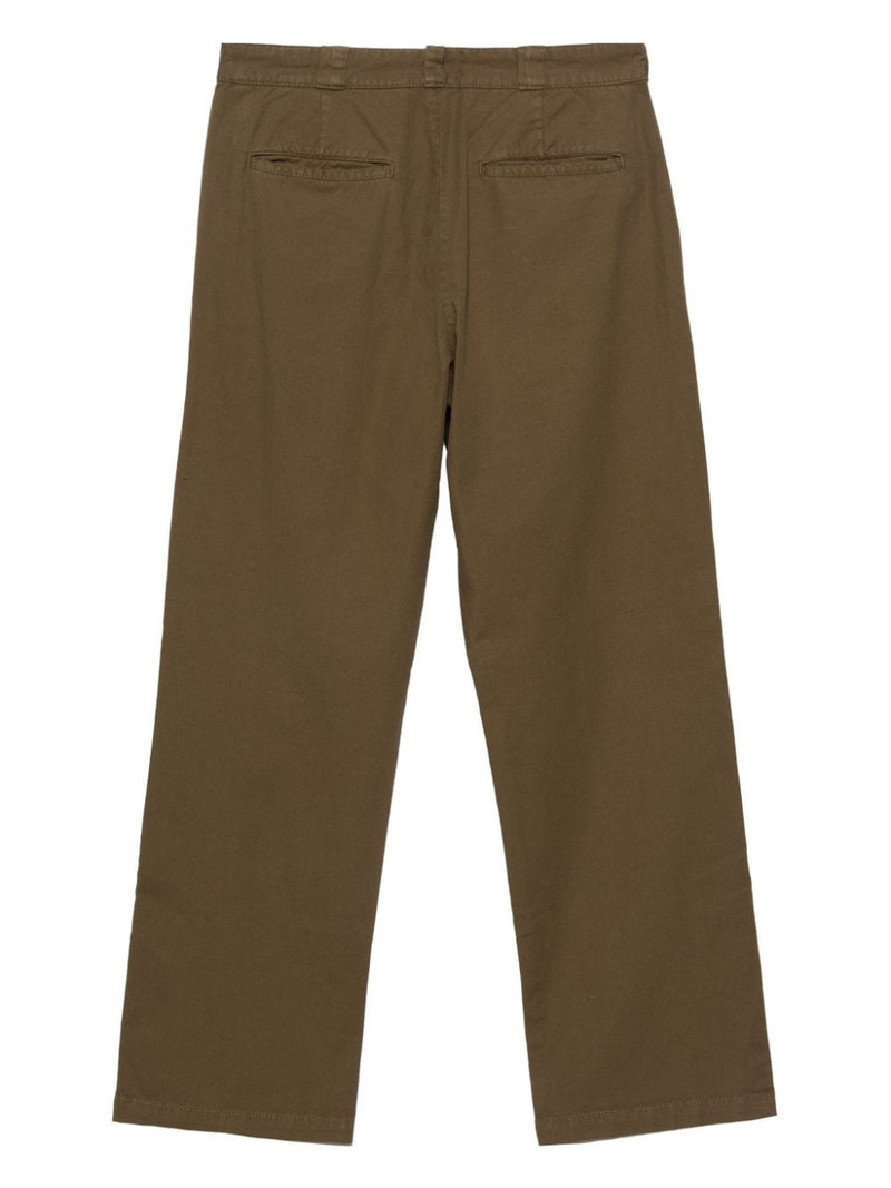 Aspesi twill straight-leg trousers outlook