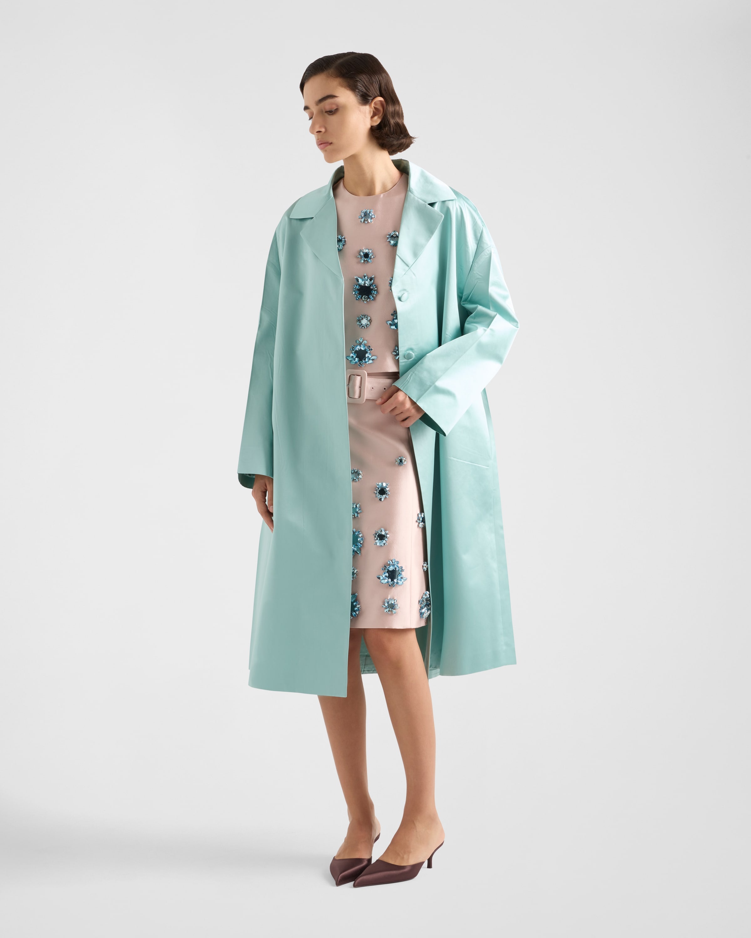 Embroidered silk and wool skirt - 2
