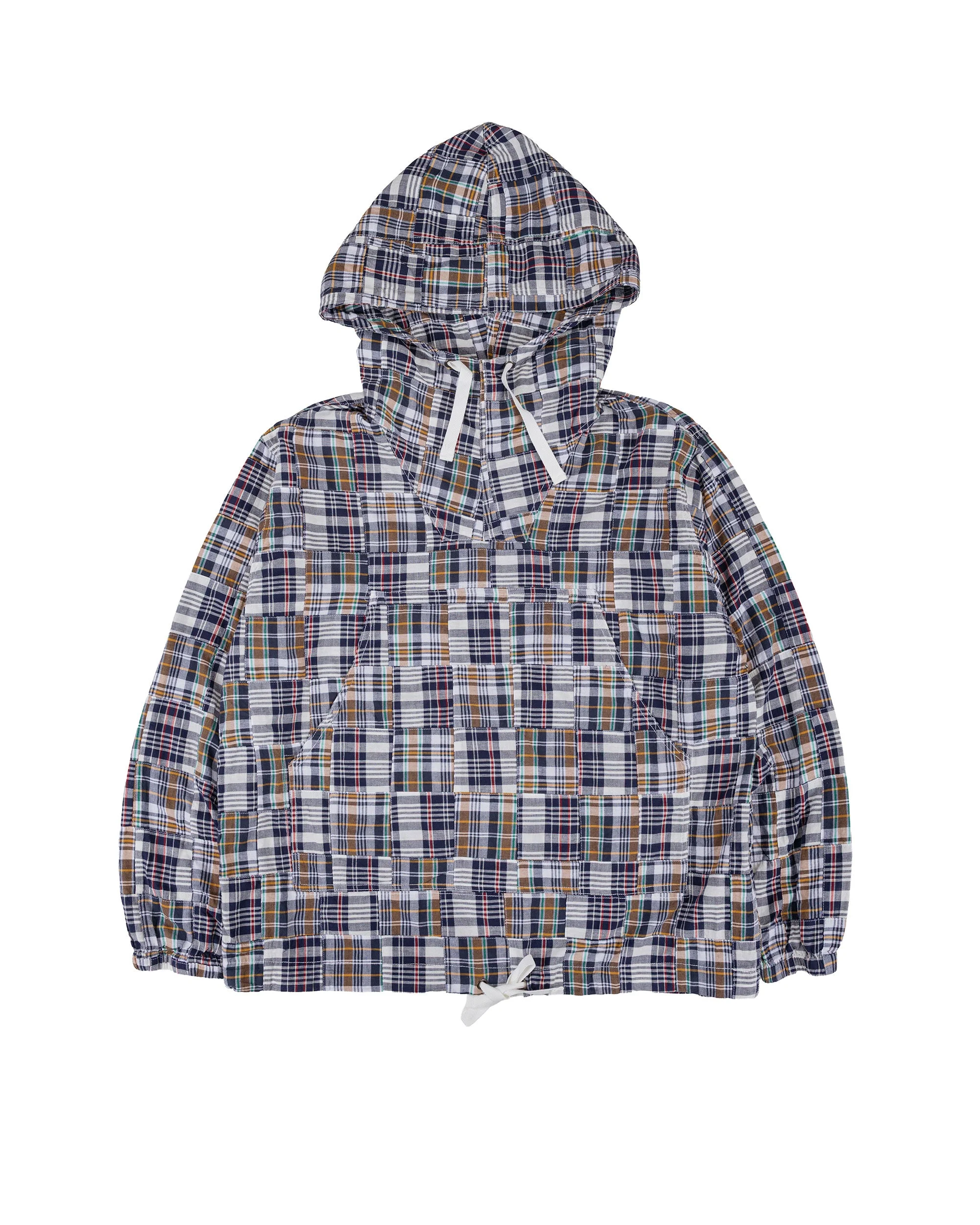 MIL Smock Patchwork Madras Navy - 1