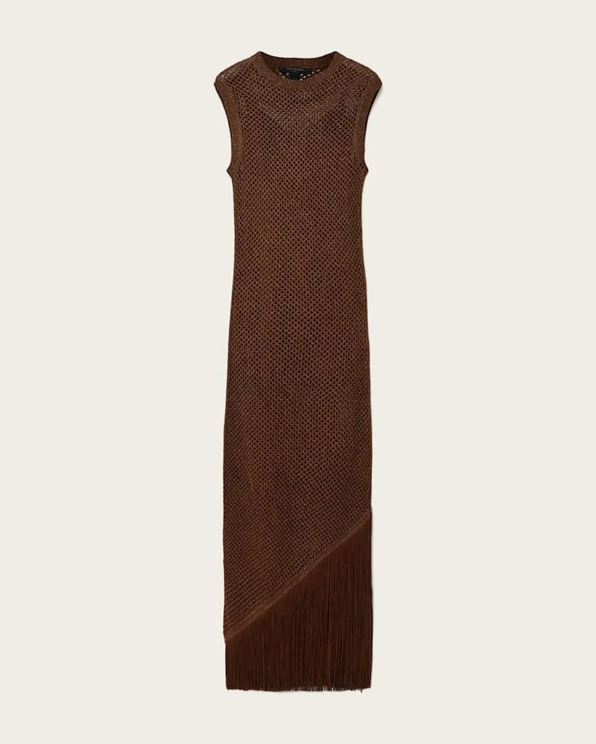 JESSIE SLIM FIT KNITTED MIDI DRESS - 1