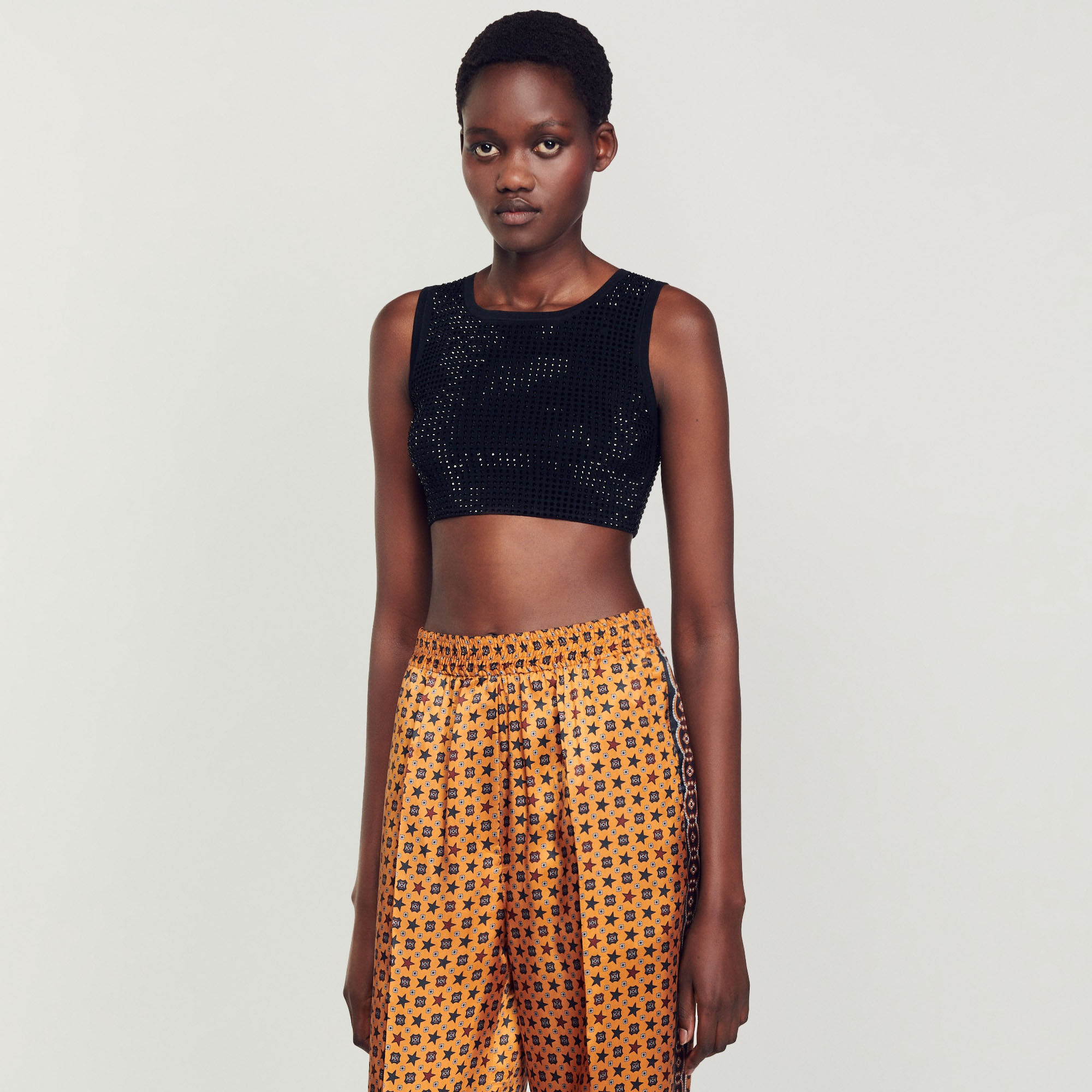 CROP TOP WITH RHINESTONES - 5