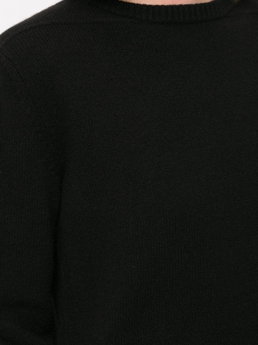 square neck side slit detail jumper - 5