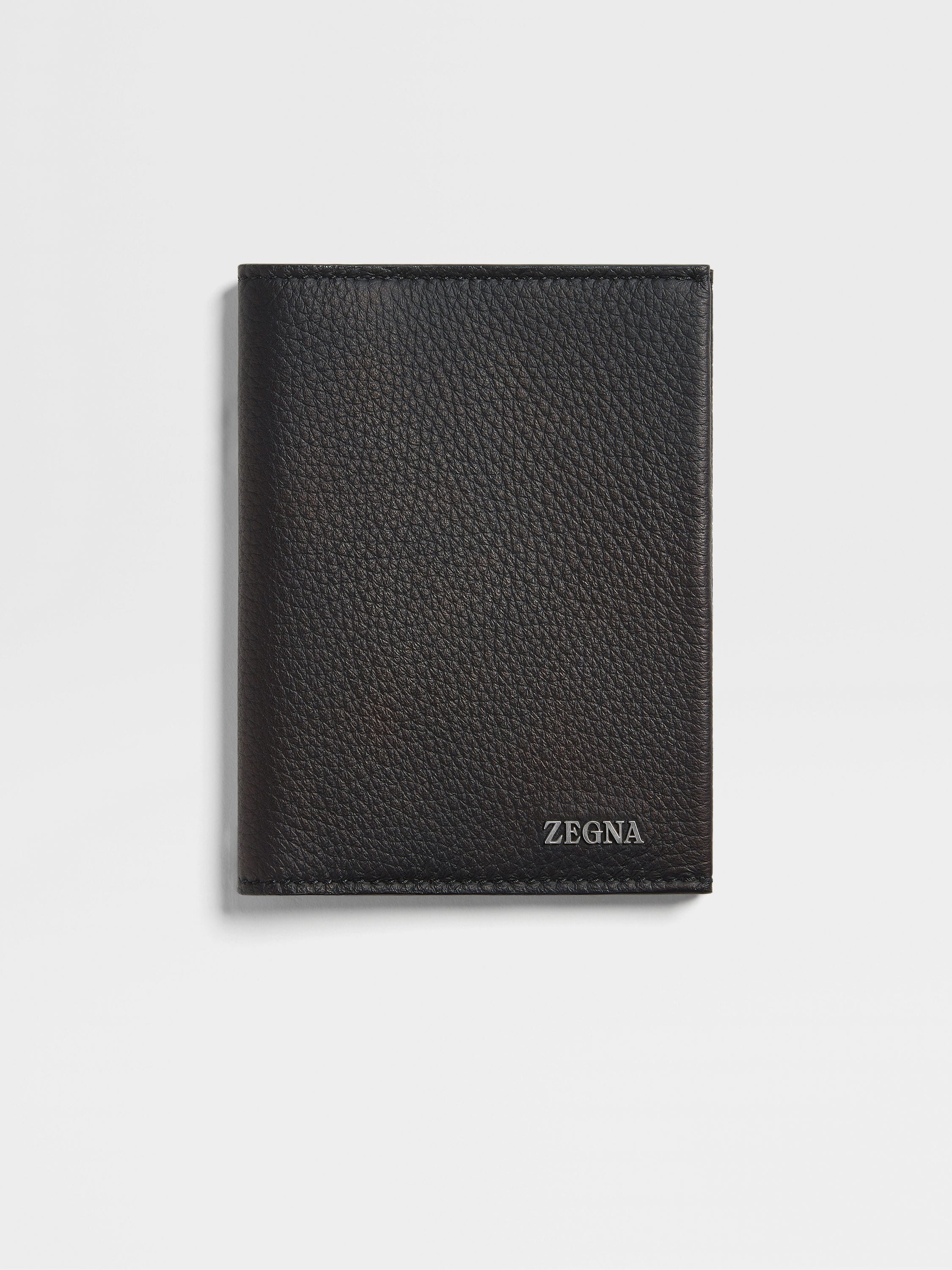 BLACK DEERSKIN PASSPORT CASE - 1