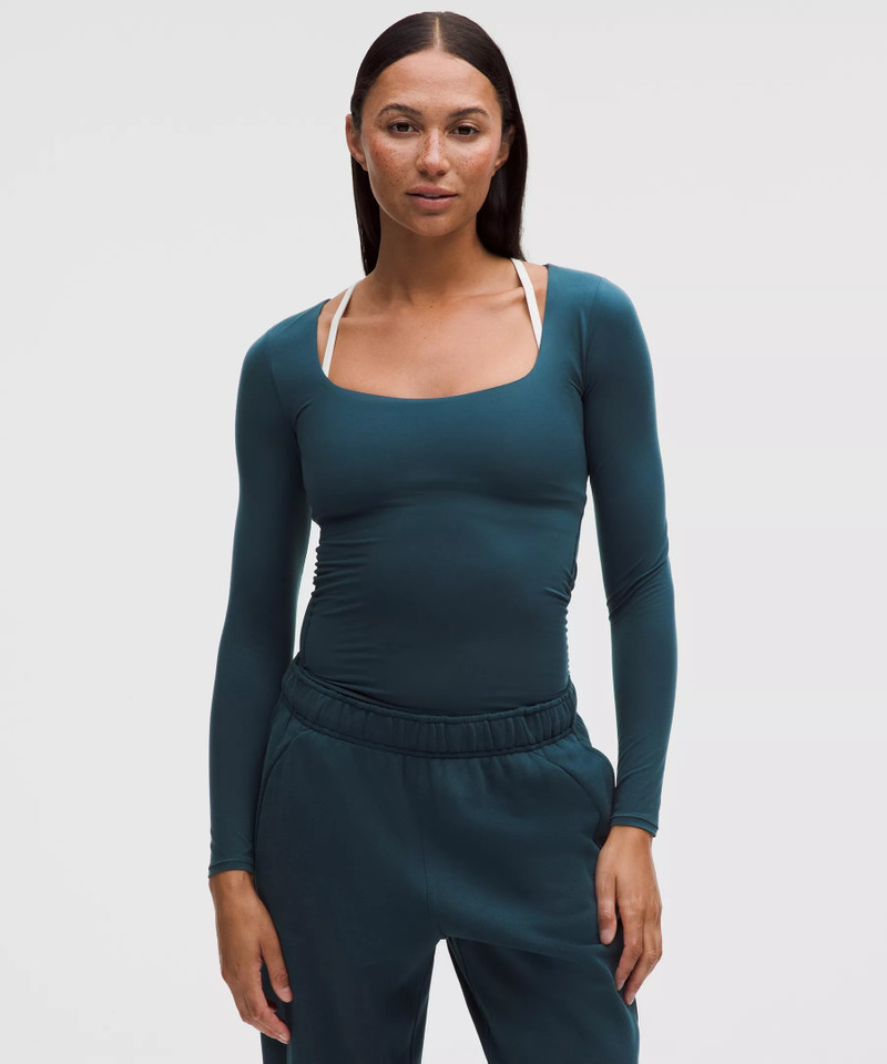 Wundermost Ultra-Soft Nulu Square-Neck Long-Sleeve Shirt 1