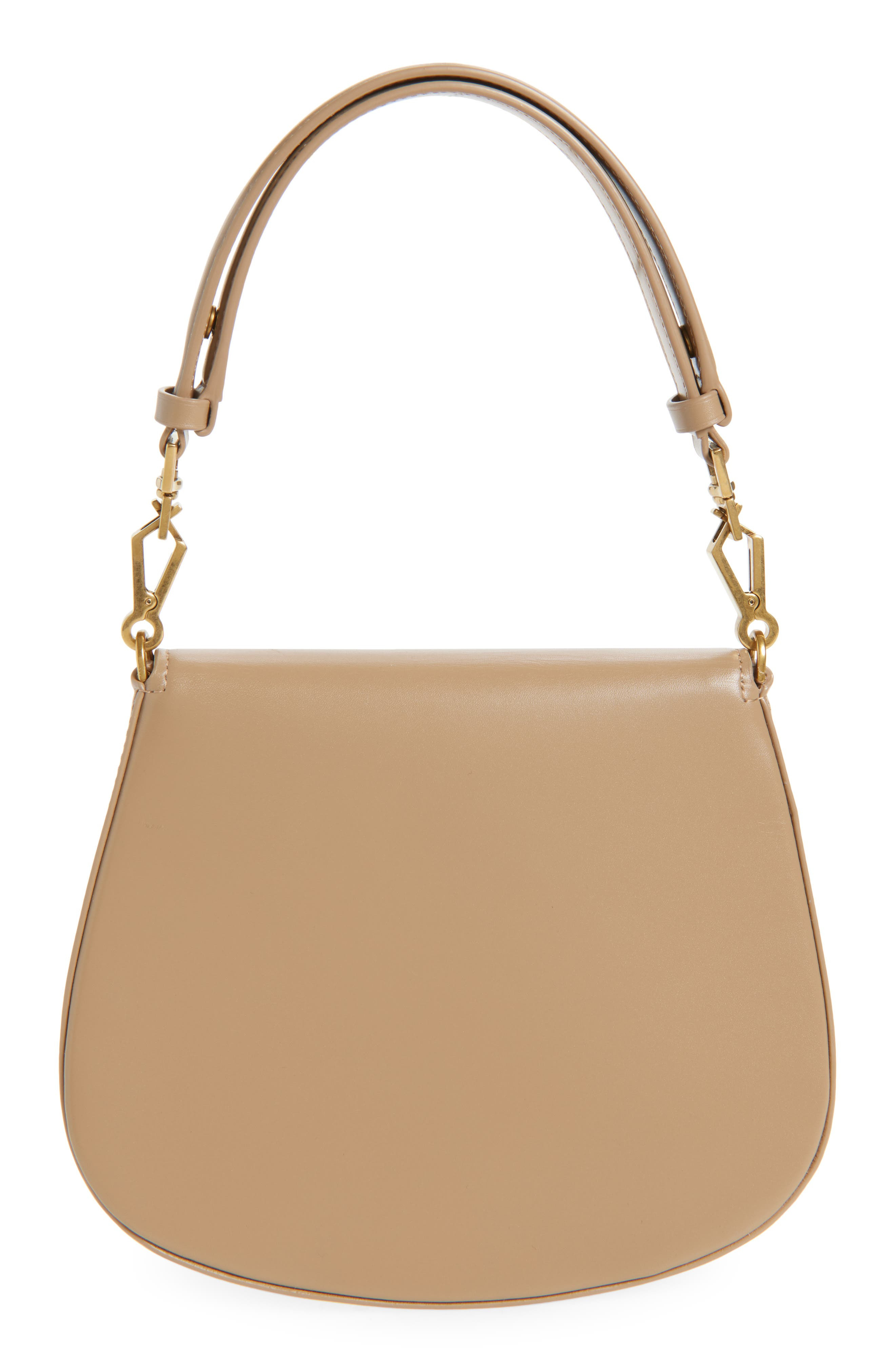 Saint Laurent Mini Voltaire Box Leather Top Handle Bag in Toffee at Nordstrom - 3