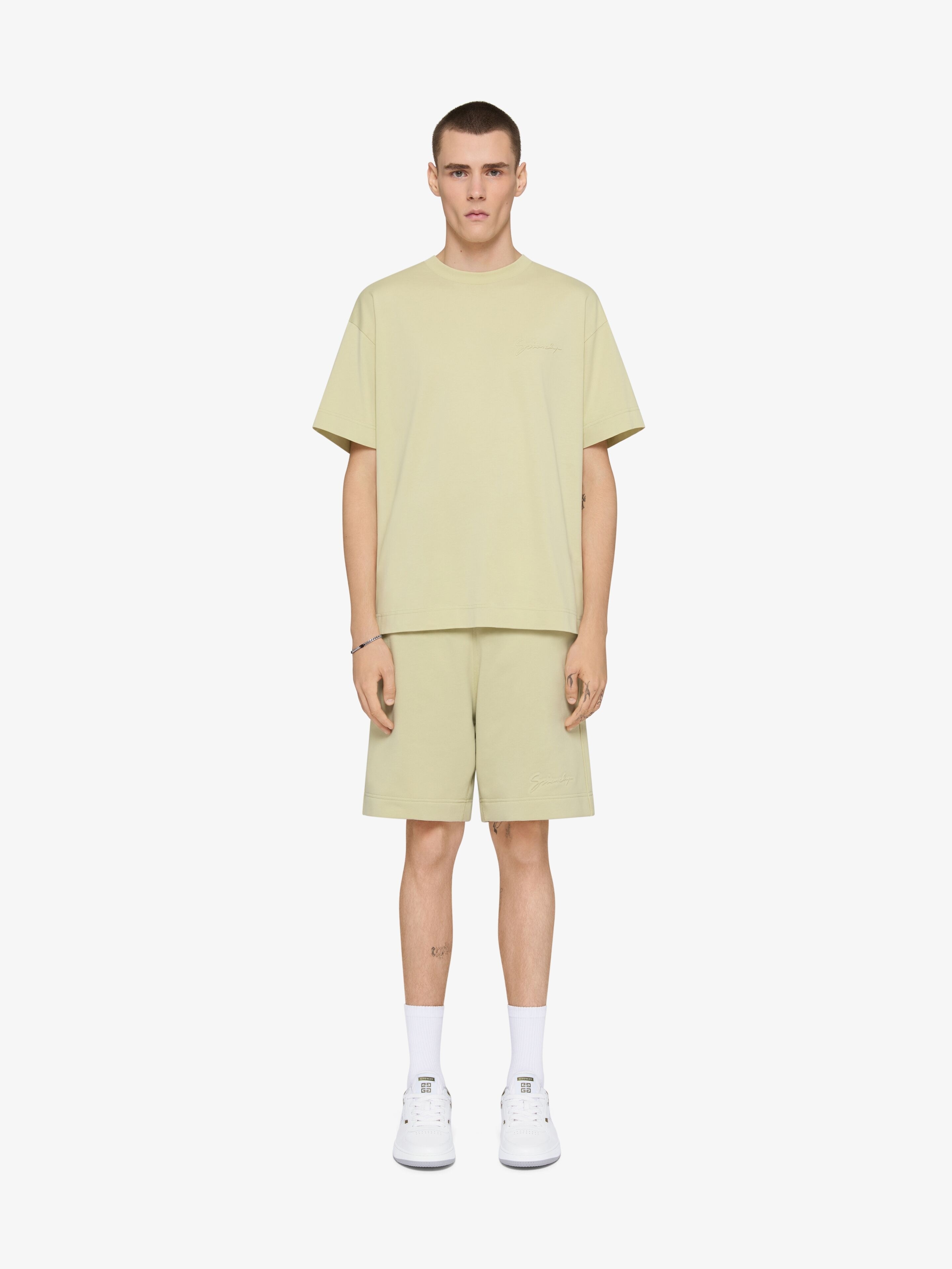 T-SHIRT IN COTTON WITH GIVENCHY SIGNATURE - 2