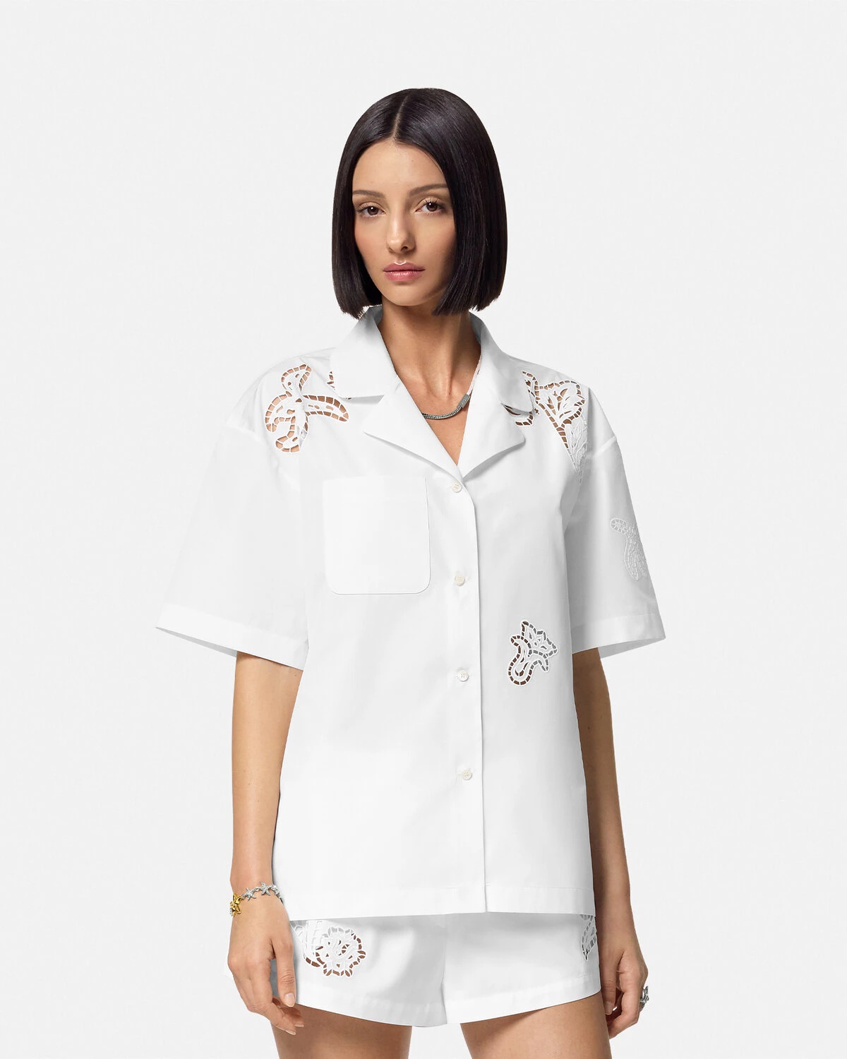 Embroidered Sangallo Shirt - 4