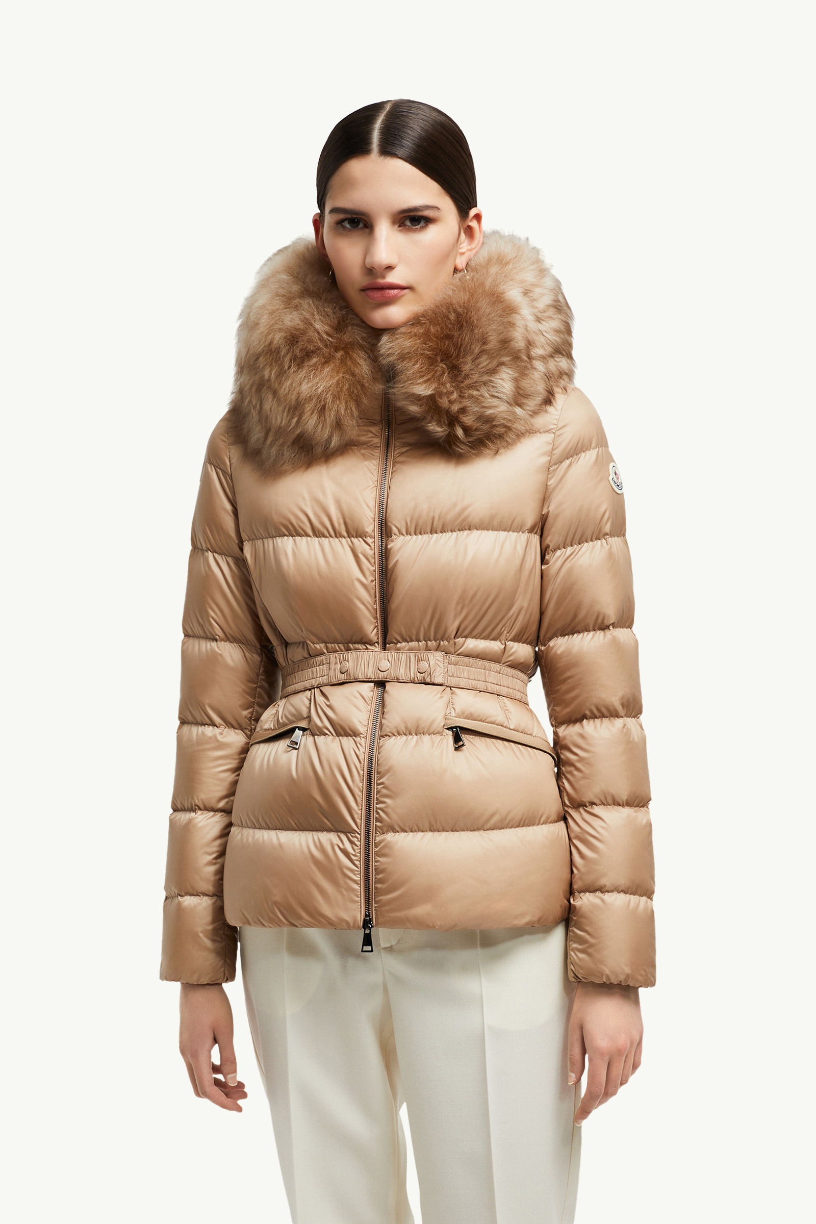 Boed Hooded Shearling-Trimmed Short Down Jacket - 3