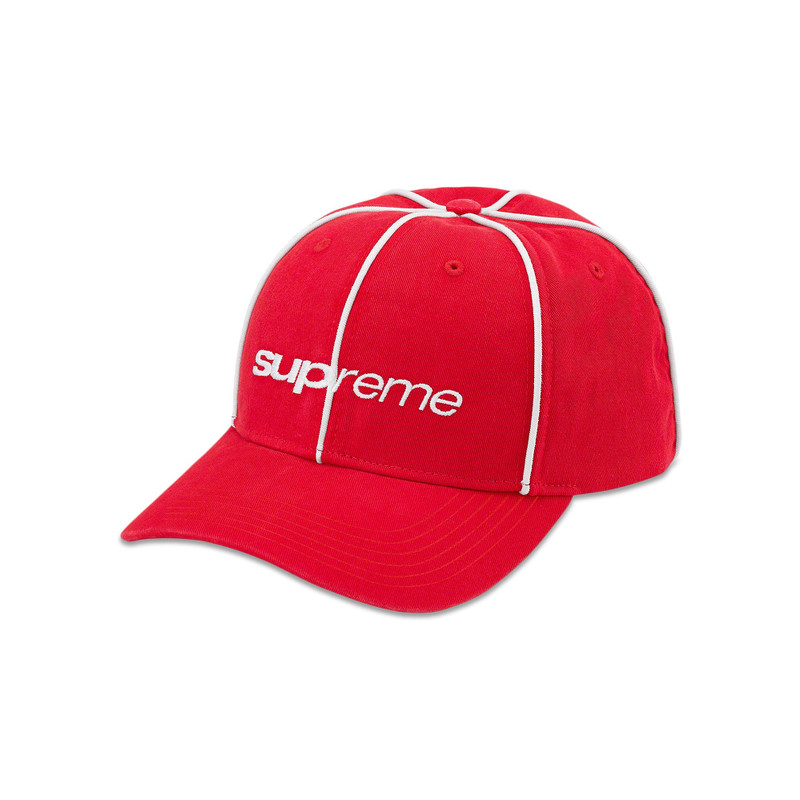Supreme Piping 6-Panel 'Red' - 1