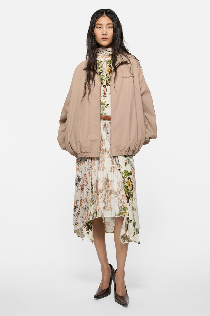 Acne Studios Washed logo jacket - Mushroom beige outlook