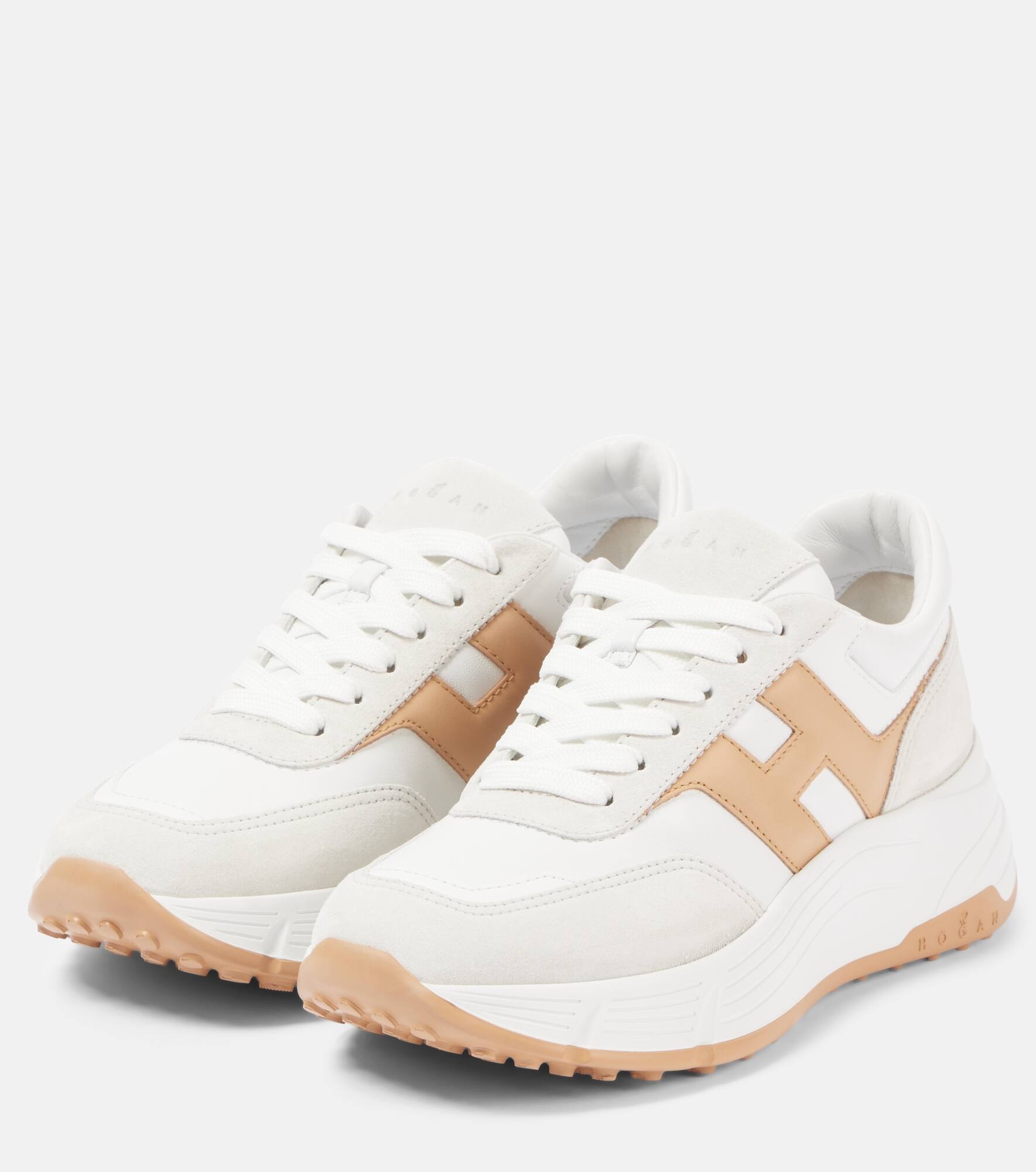 Hi-Fi leather sneakers - 4