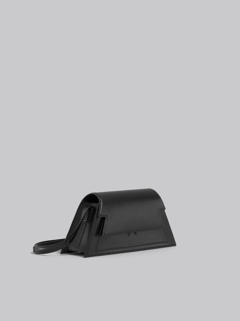 MEDIUM TRUNKOISE BAG IN SMOOTH BLACK LEATHER 6