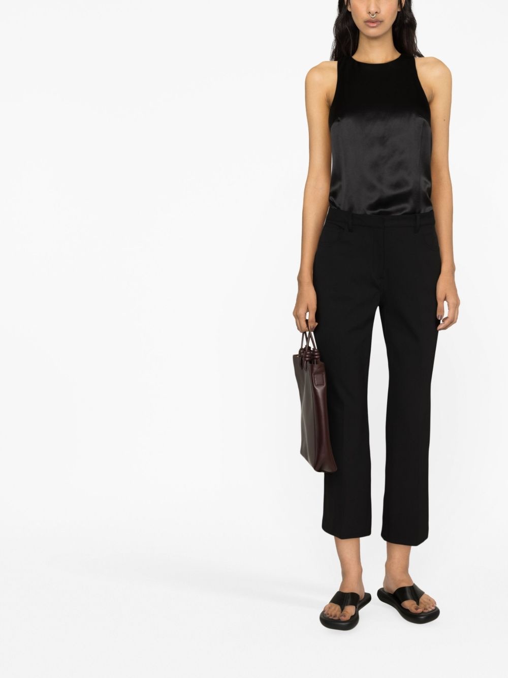 Estor twist-detail silk tank top - 3