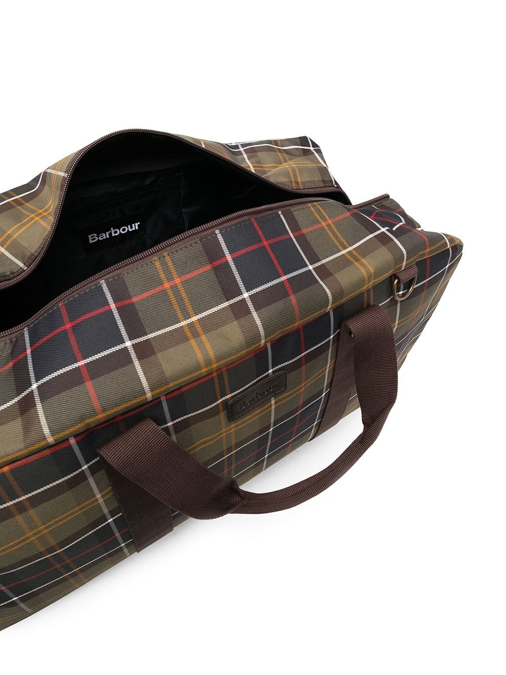 plaid check luggage bag - 5