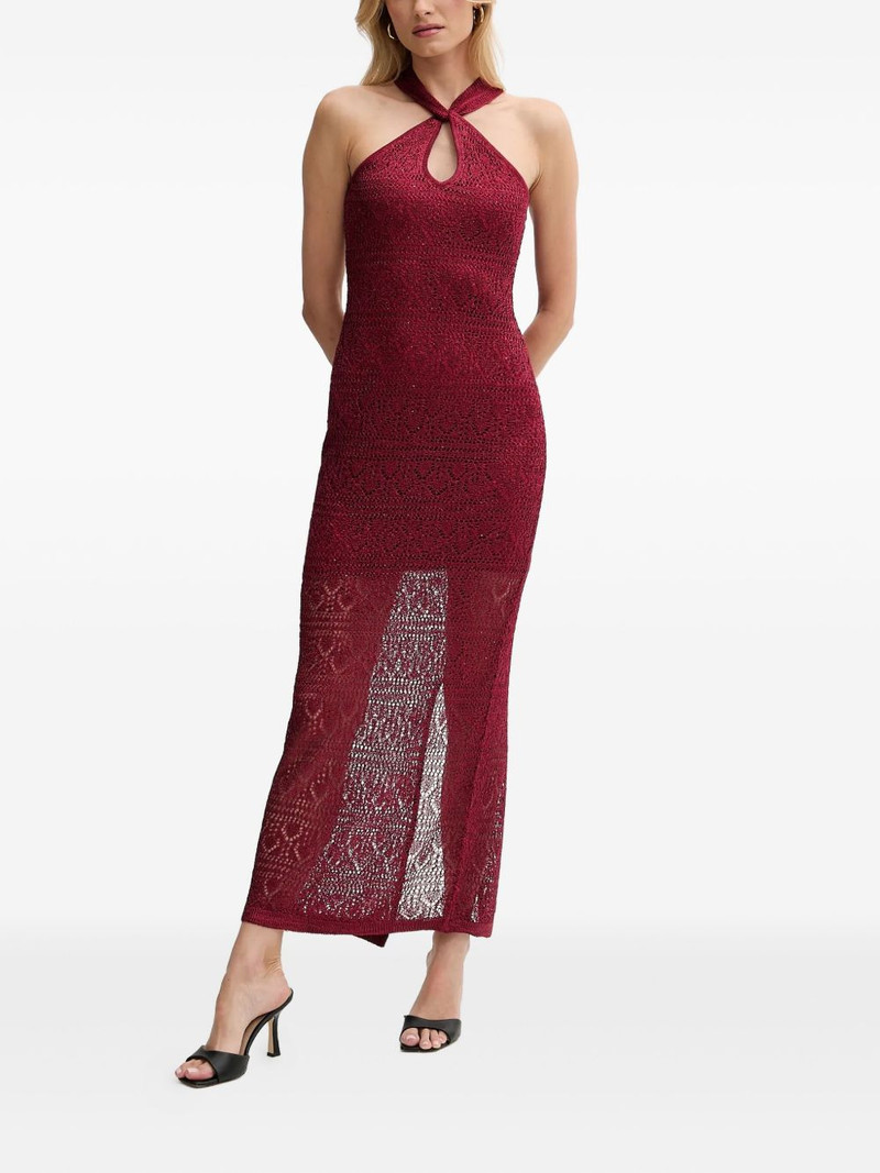 GUESS USA halterneck knitted maxi dress outlook