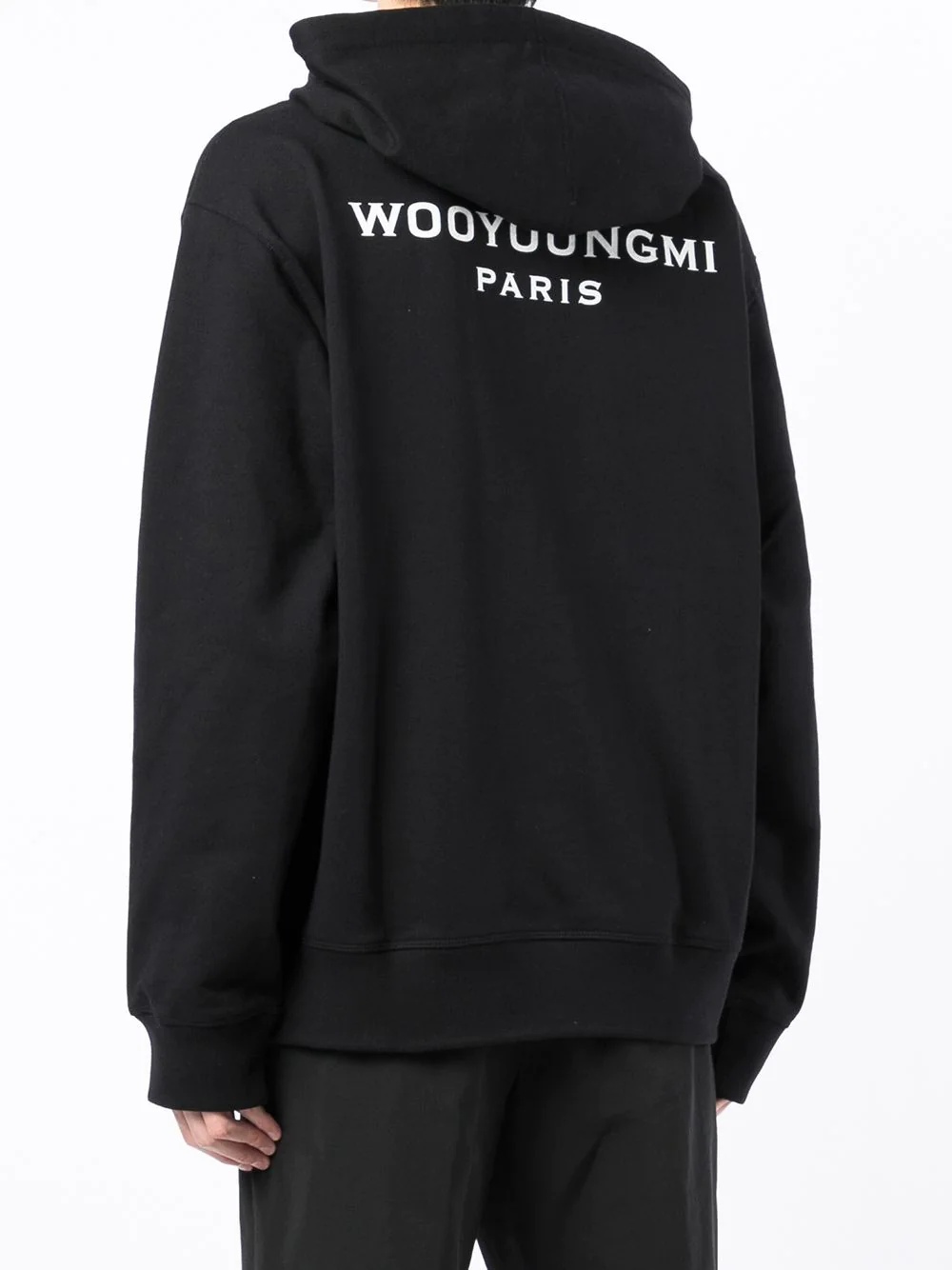 logo-print drawstring hoodie - 4