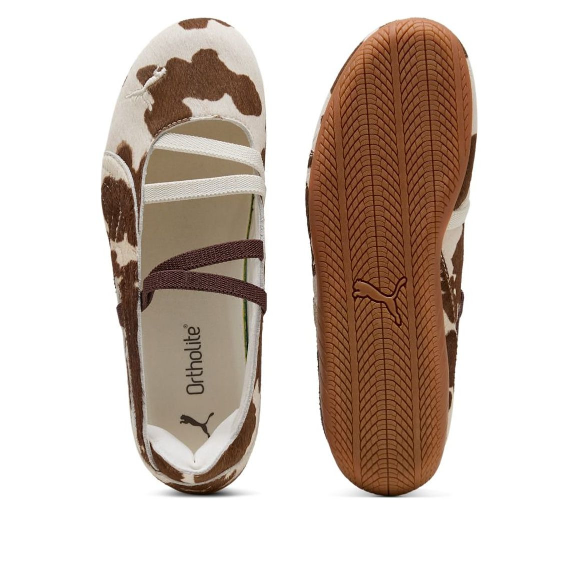 (WMNS) PUMA Speedcat Ballet 'Cow Print' 407787-01 - 5