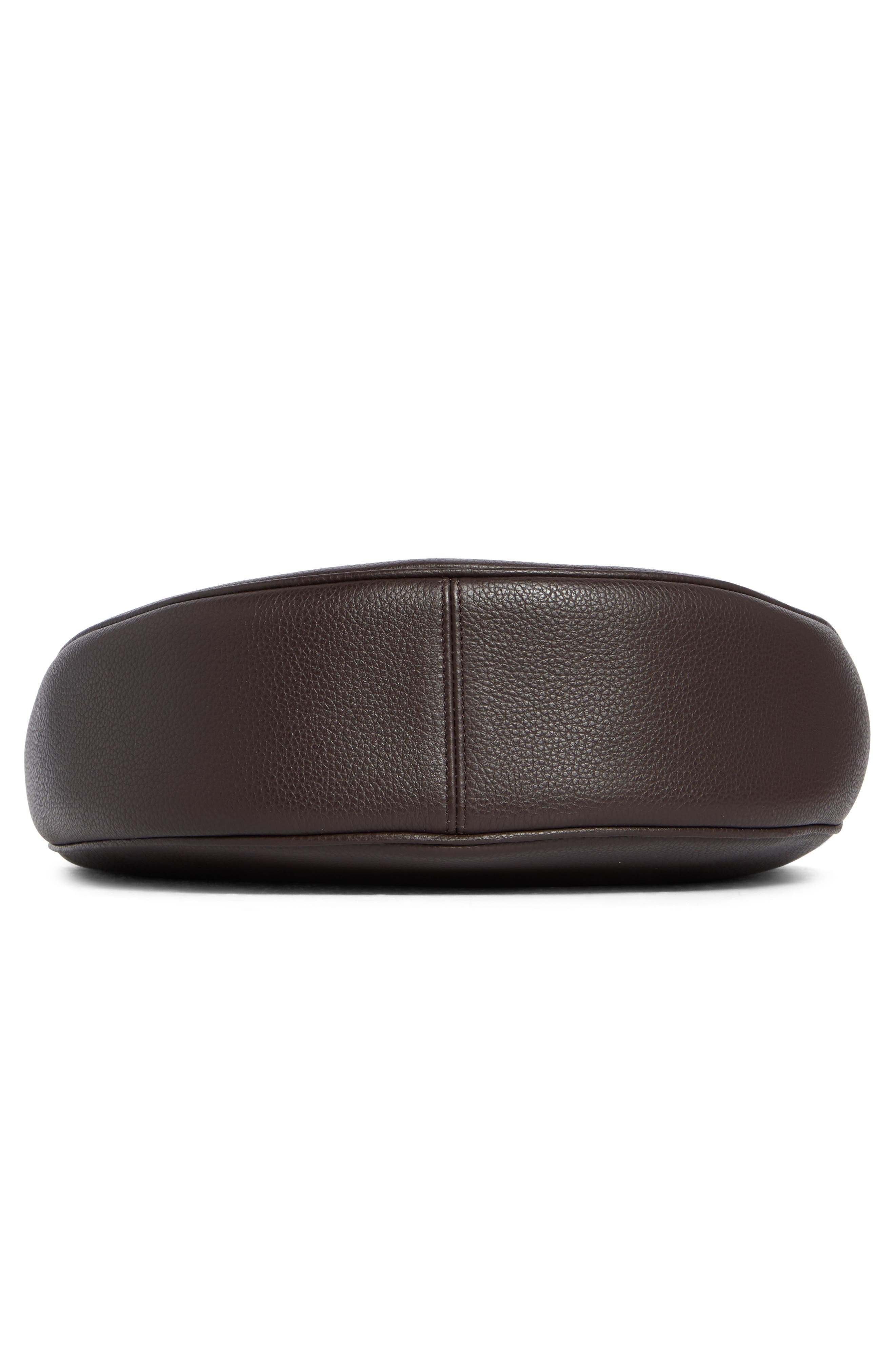 FERRAGAMO Medium Smile Leather Hobo Bag in Testa Di Moro/Moss at Nordstrom - 7