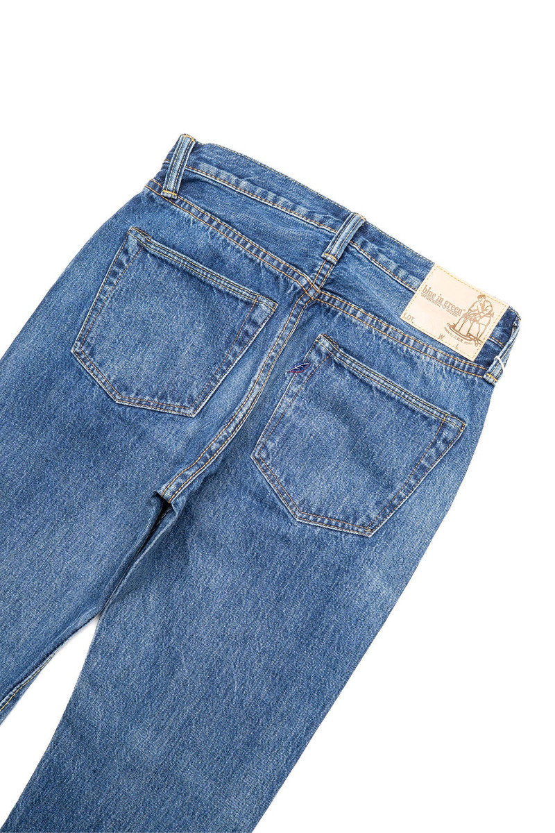 Pure Blue Japan 14oz Natural Used Wash Relaxed Tapered - Indigo outlook