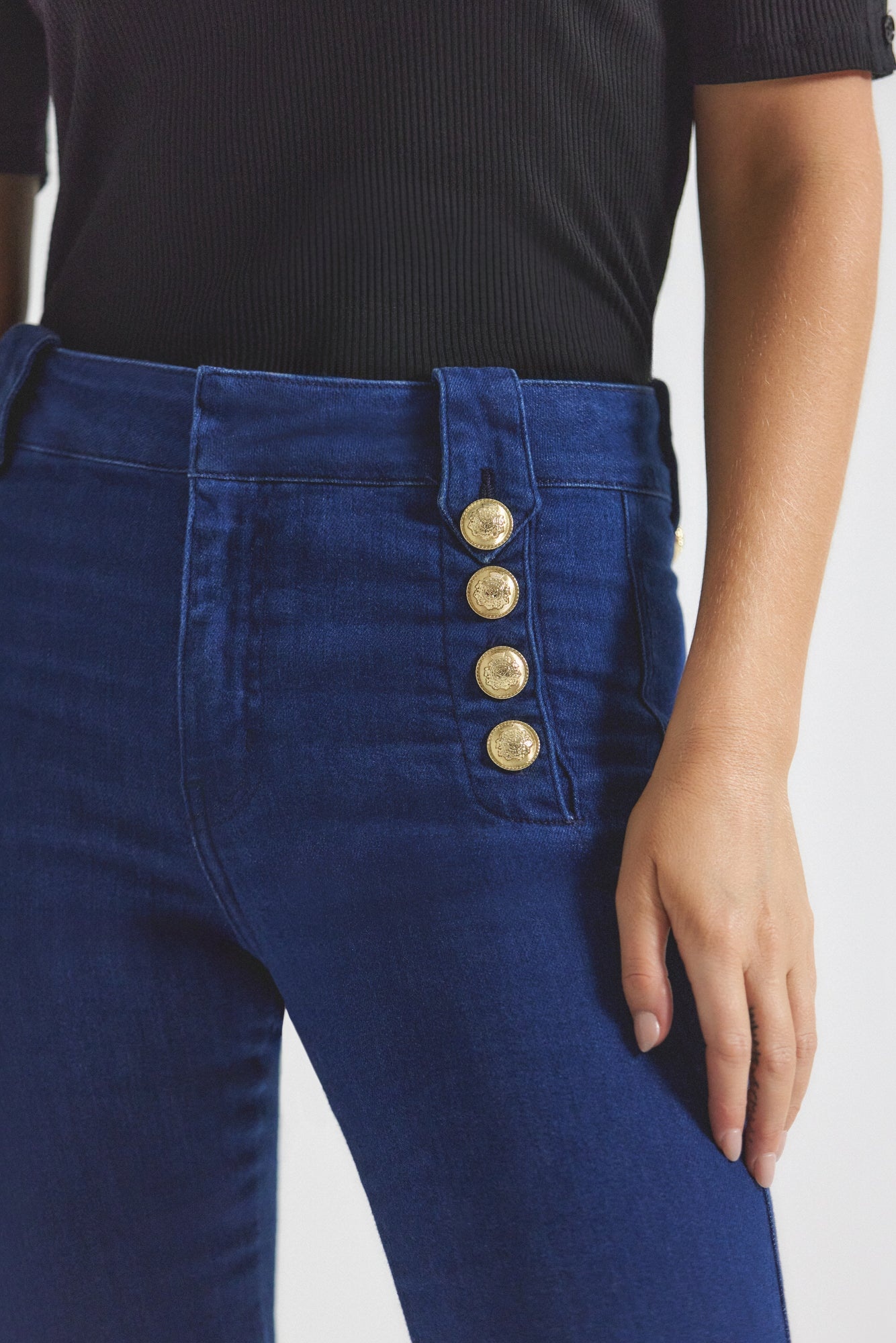ROBERTSON CROP FLARE JEANS - 3