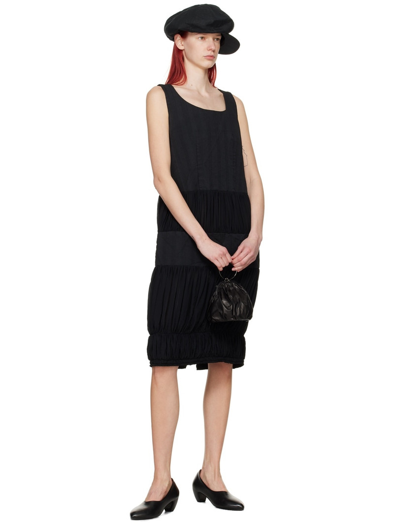 Comme des Garçons Comme des Garçons Black Ruched Midi Dress outlook