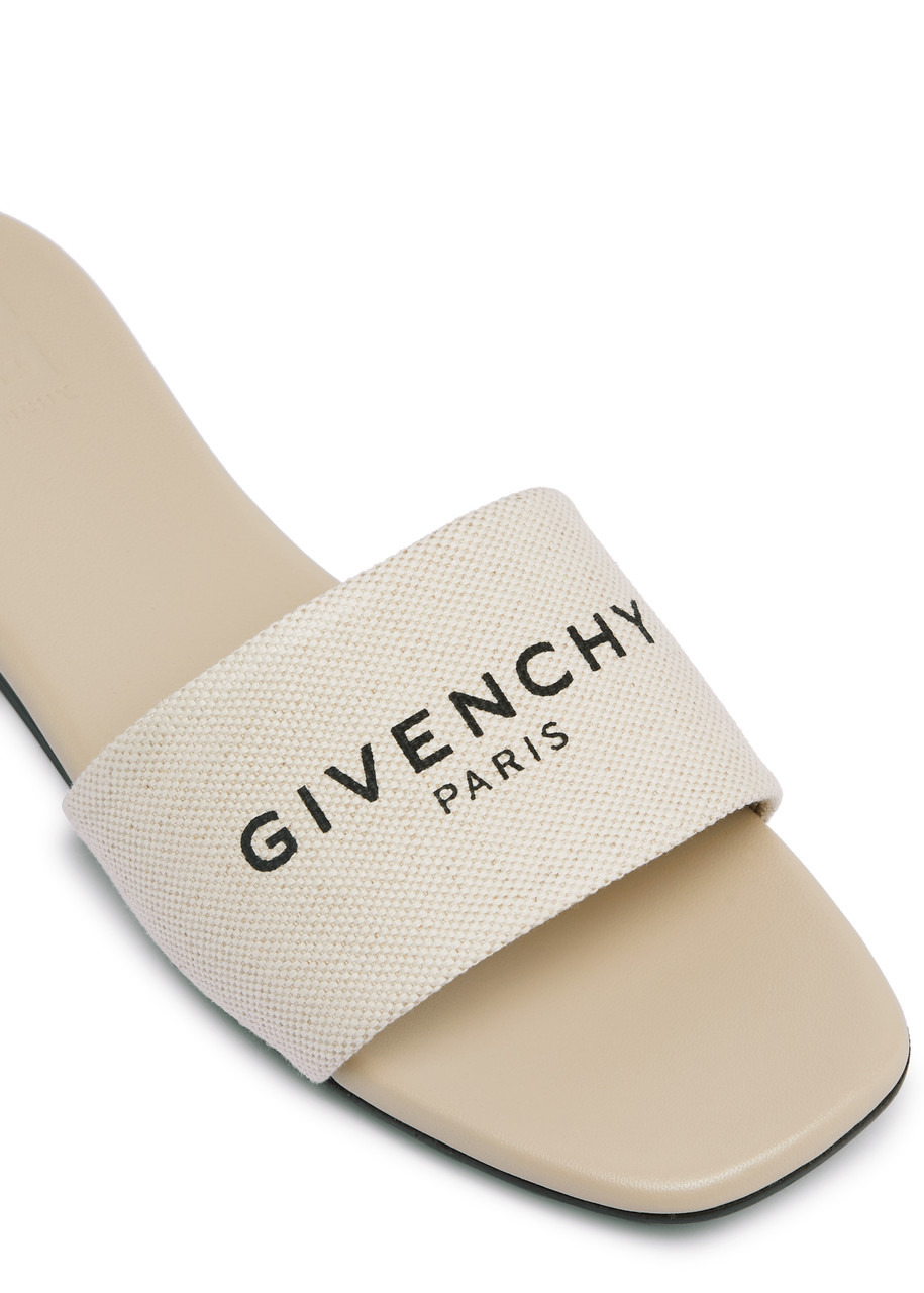Logo-print canvas sliders - 4