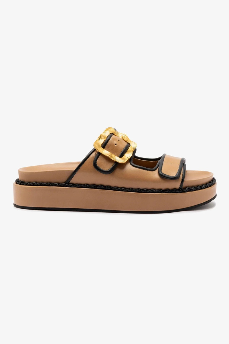 Maui Slide In Hazelnut Leather and Black Trimming 1